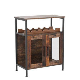 X-cosrack rustic brown finish adds vintage character to living spaces.