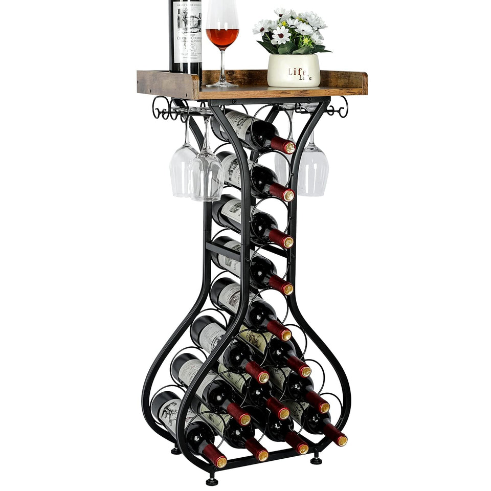 X-cosrack wine rack floor stand base shows sturdy construction for organized storage