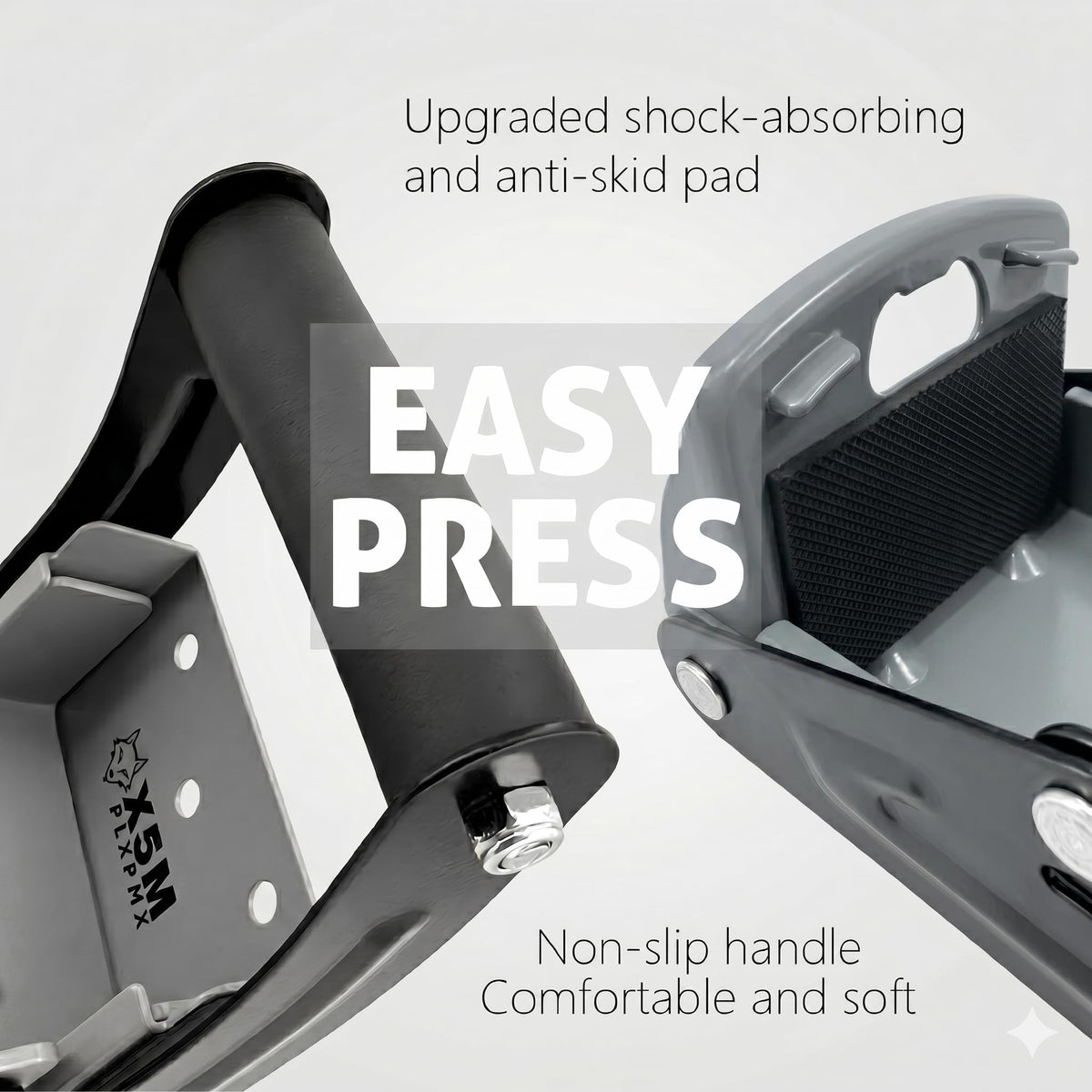 X5MPLXPMX reinforced base and pad minimize noise during operation.