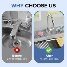 XAUXAGL quick wipe-clean surface keeps kitchen tidy