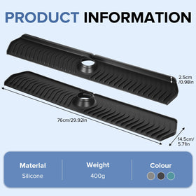 XAUXAGL Thickened silicone mat combines durability with easy cleaning.