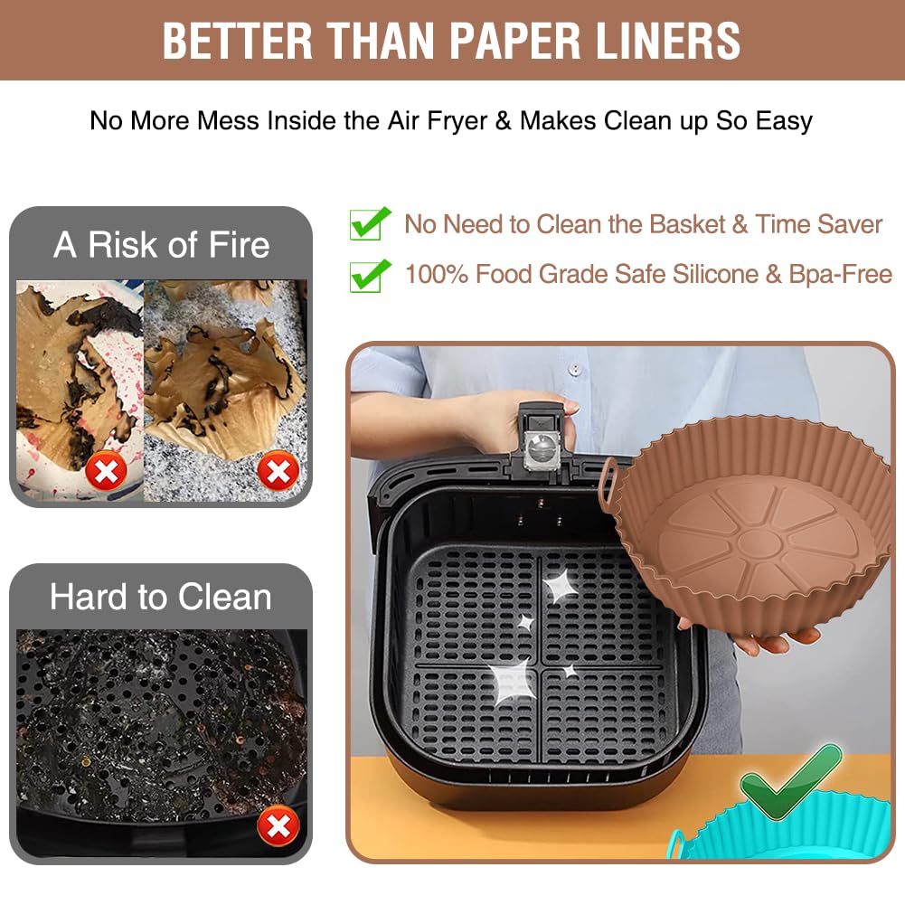 Xabzhzn Ninja AF150 liner for convenient non-stick cooking and cleanup