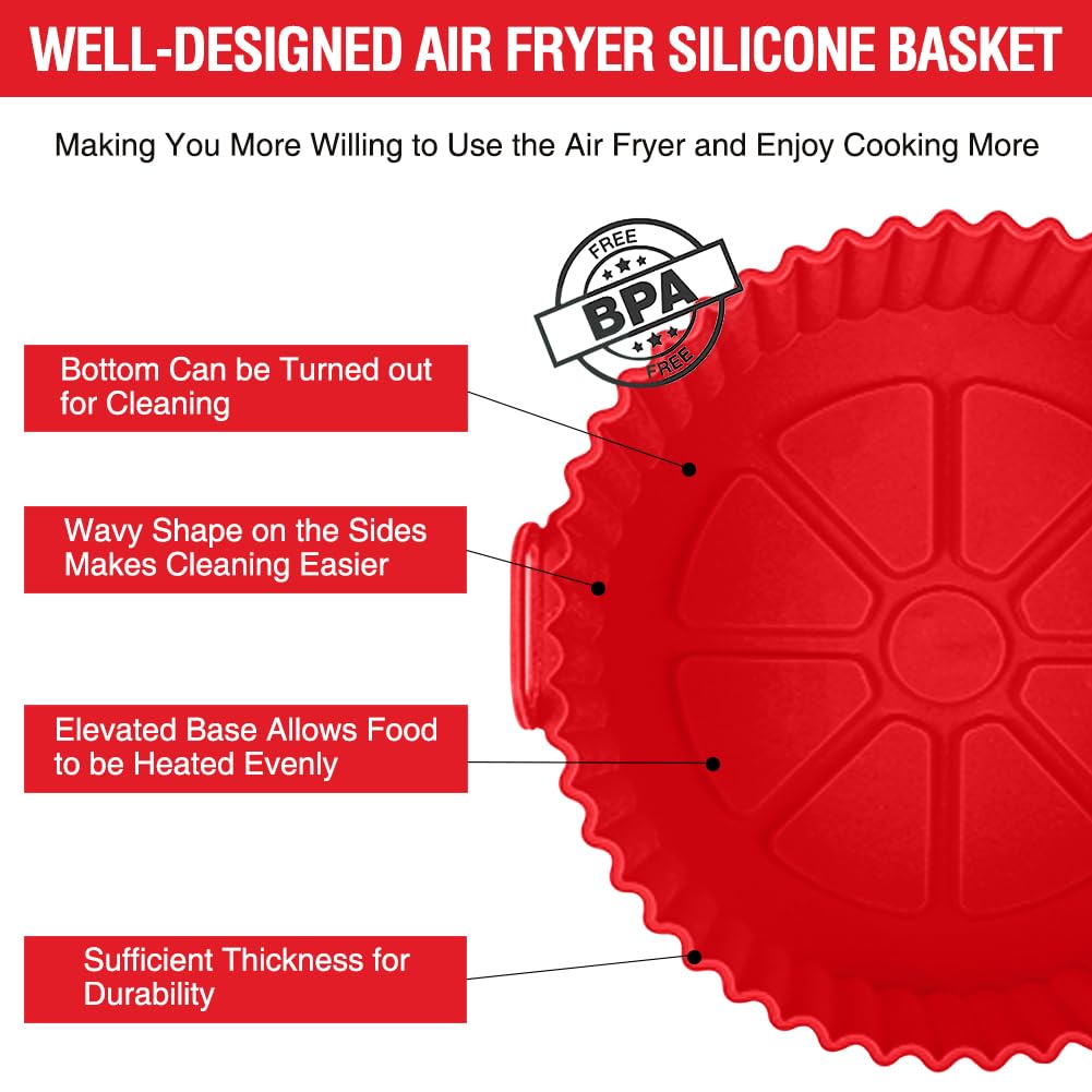 Xabzhzn 3-5qt liner set supports versatile air frying across brands.