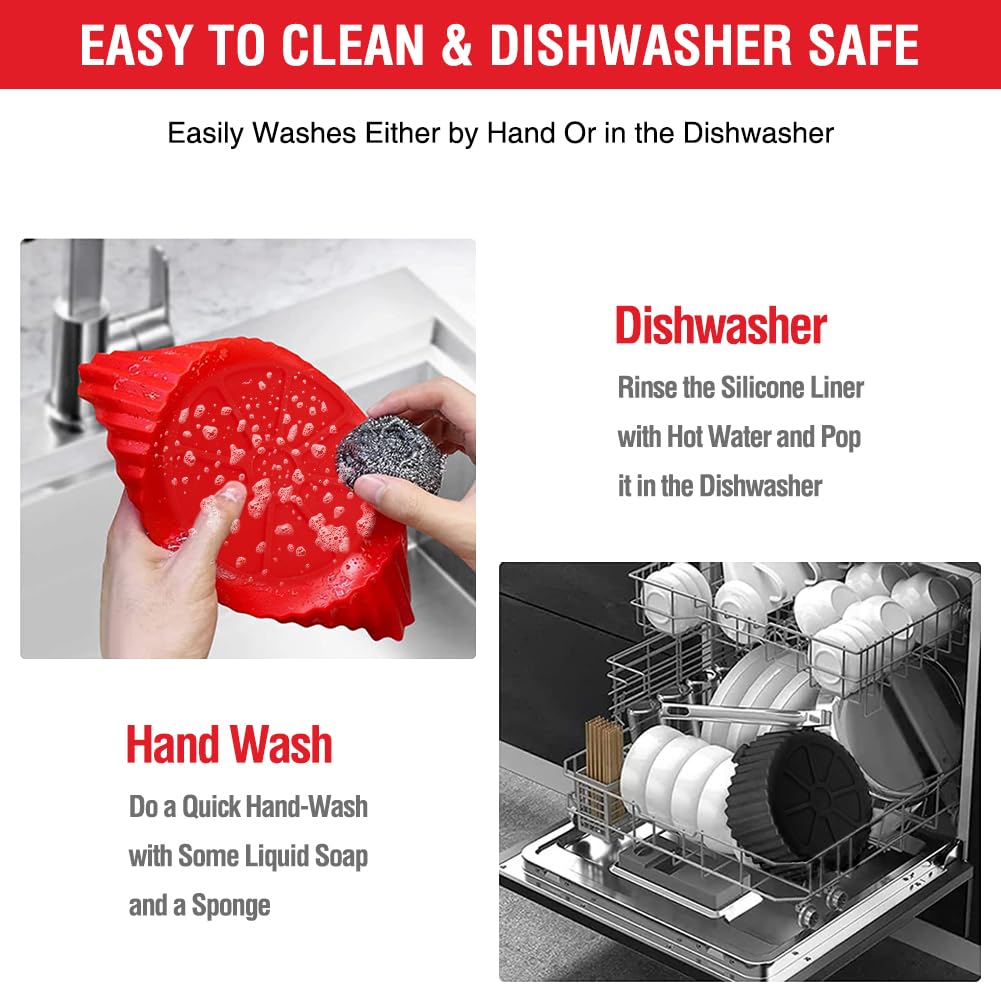 Xabzhzn liner suits COSORI 4qt for healthier, reusable cooking trays.