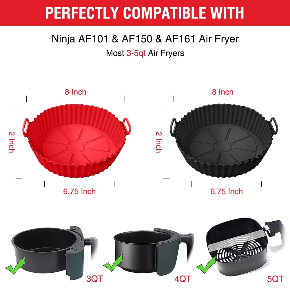 Xabzhzn Ninja AF161 liner showcases even heat distribution for crispy results.