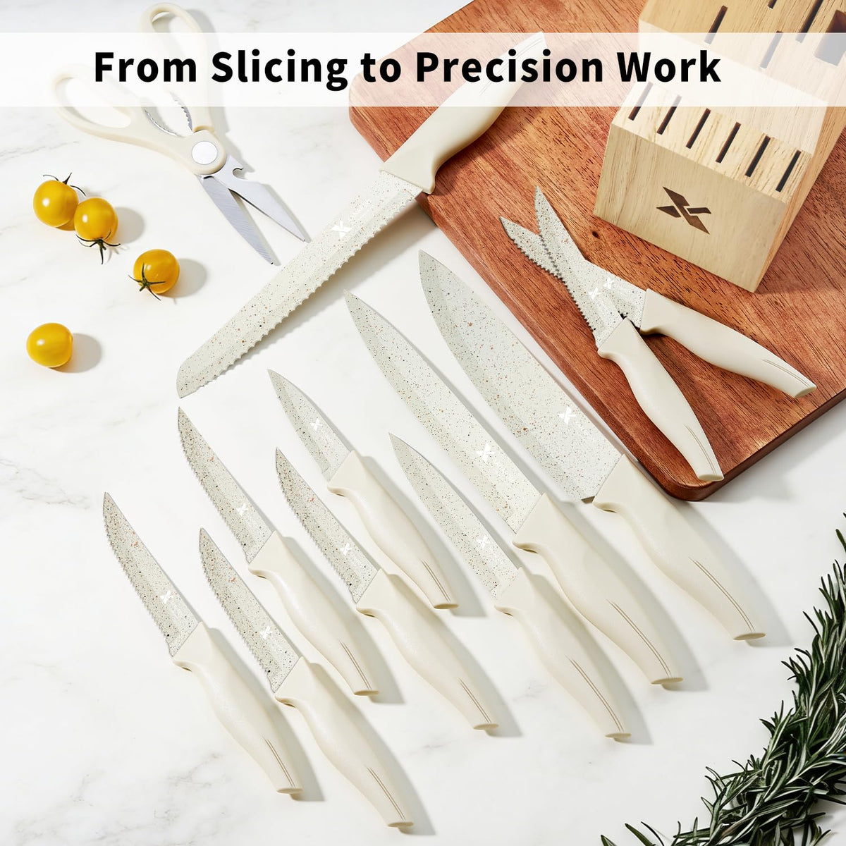 XANAPON 14-piece knife set covers all essential kitchen tasks