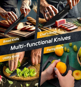 XANAPON 7.5-inch bread knife for clean, even slices.