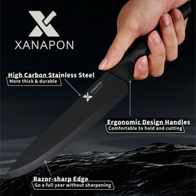 XANAPON 8-inch bread knife cleanly slices crusts for sandwiches