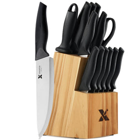XANAPON razor-sharp blades displayed on the block for precise slicing