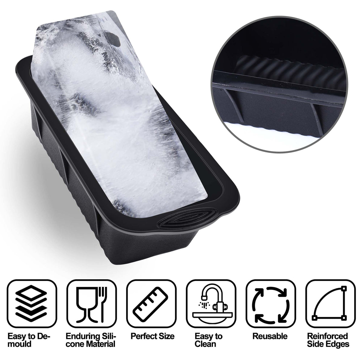 XANGNIER dishwasher-safe silicone mold for easy cleaning and reuse.