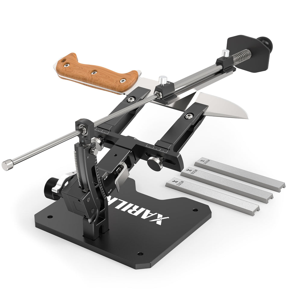 XARILK GEN3 aluminium base provides stable sharpening for various blades.