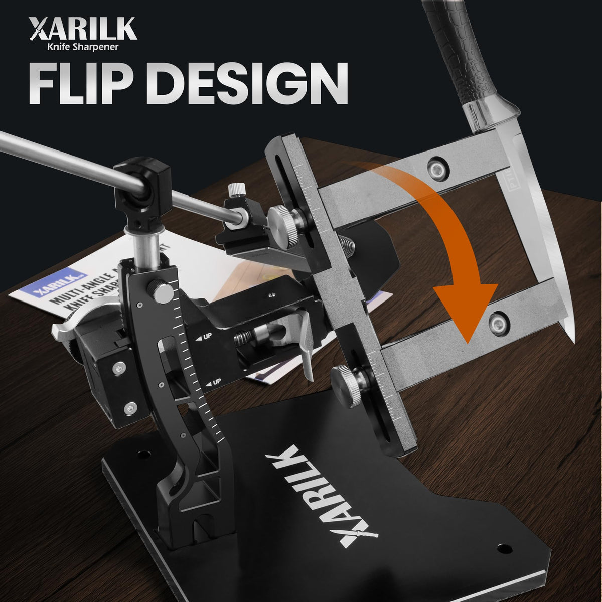 XARILK GEN3 angle adjustment feature helps set precise sharpening angles.