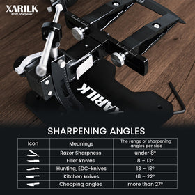 XARILK GEN3 easy setup facilitates sharpening for beginners and pros.