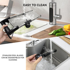 XAYCDEHN mandoline slicer easy cleanup and compact storage for busy kitchens.