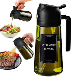XBllcyiv 16oz glass olive oil sprayer close-up for precise spraying.