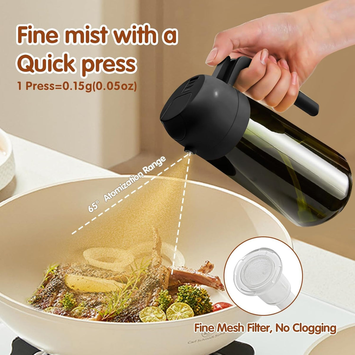 XBllcyiv BPA-free glass body supports safe, odor-free cooking.