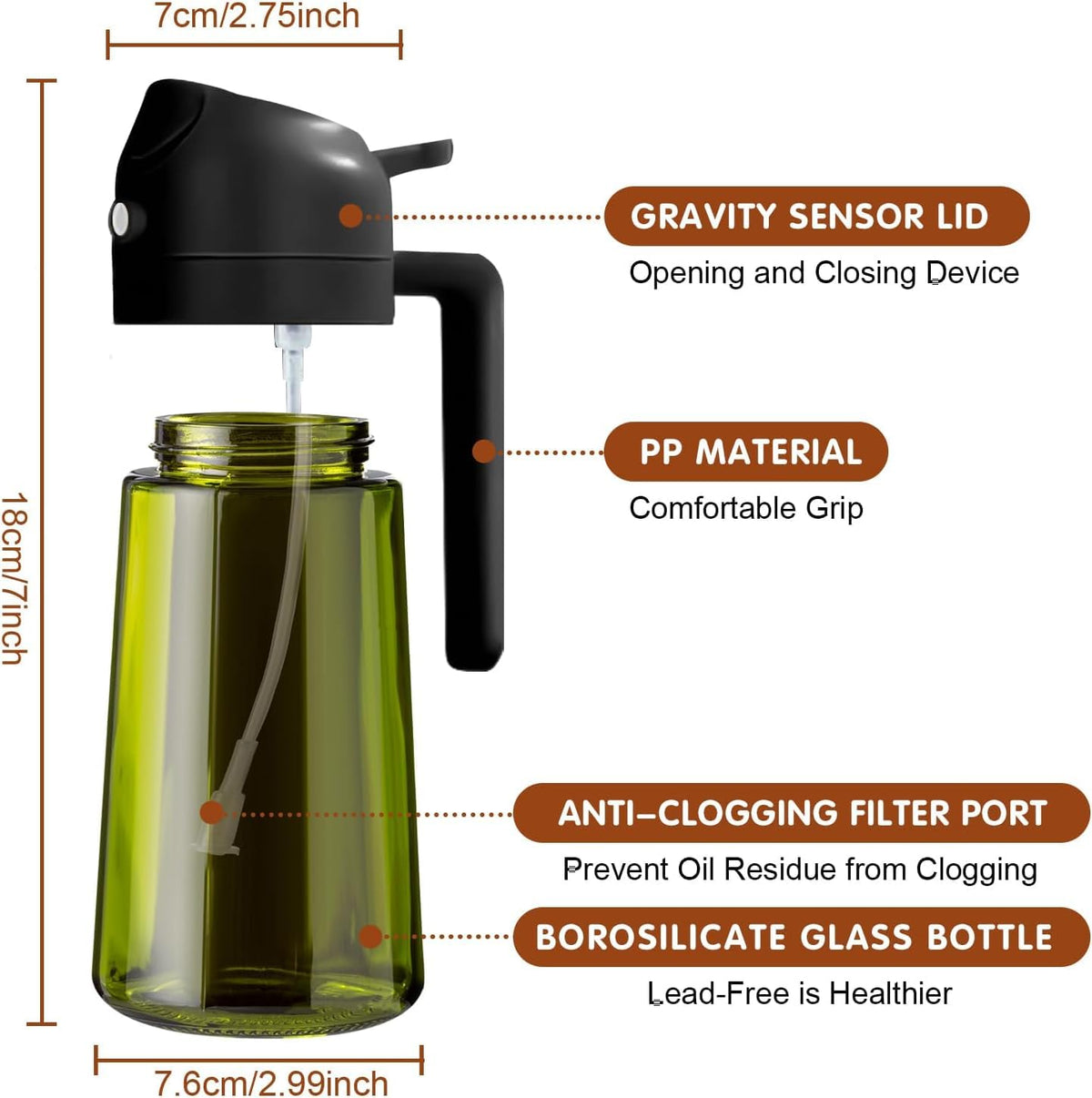 XBllcyiv precision spray nozzle delivers fine mist for even coverage.