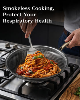 XBM honeycomb surface reduces sticking for oil-free frying