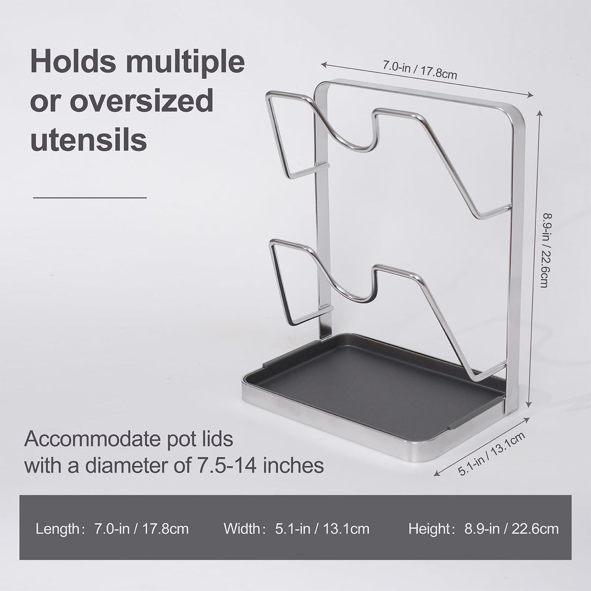 XCCK upgraded PP drip tray simplifies cleanup beside the sink.