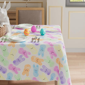 XCHI Easter bunny tablecloth with bright design enhances celebrations and everyday meals.