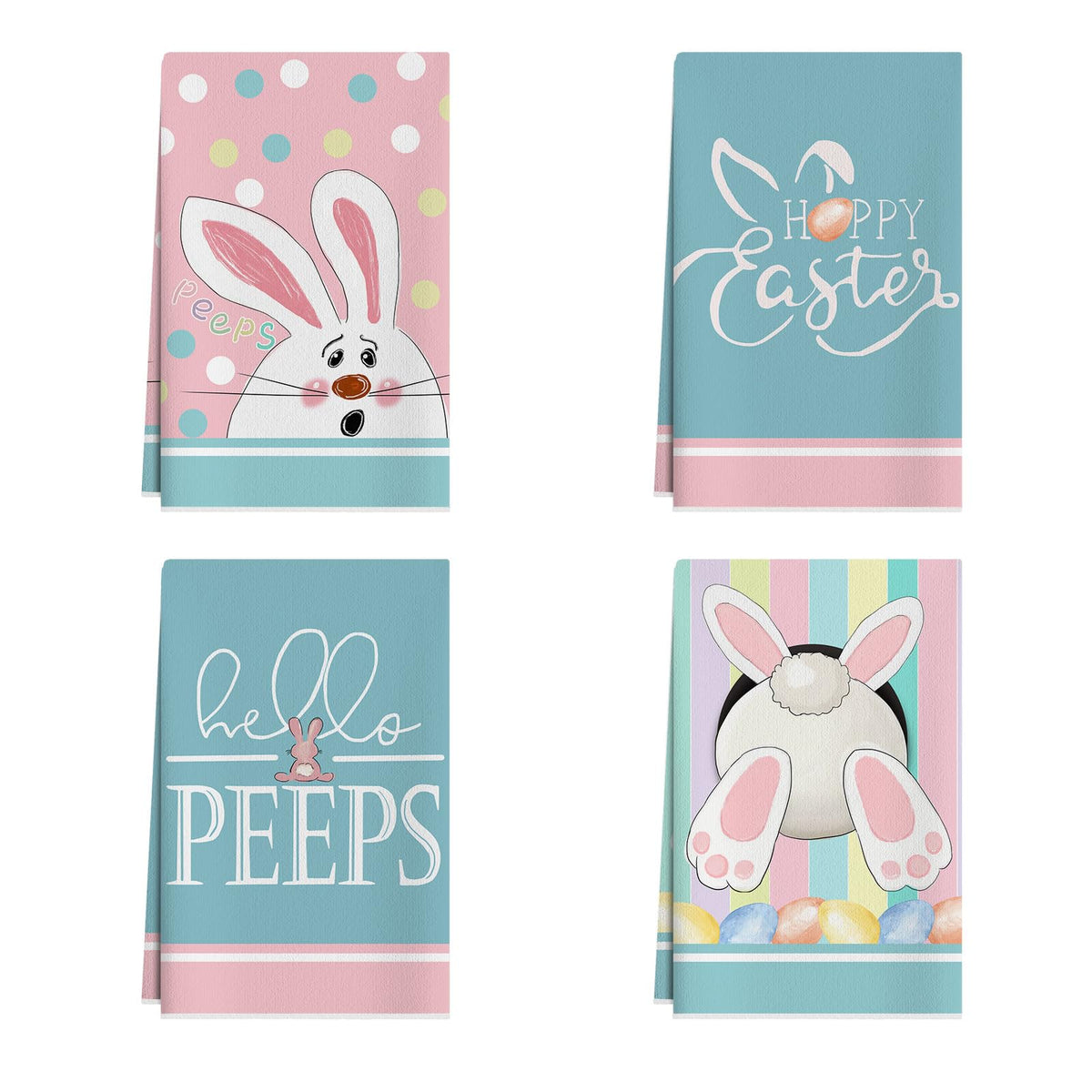 XCHI Happy Easter Bunny Eggs towels offer festive decor and quick-dry performance for busy kitchens.