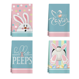 XCHI Happy Easter Bunny Eggs towels offer festive decor and quick-dry performance for busy kitchens.