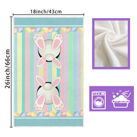 XCHI Vibrant-pattern towels add lively atmosphere and practical hand-drying.