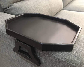 Xchouxer Sofa Armclip Table shown as a convenient side tray for drinks and remotes