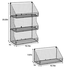 X-cosrack spacious wire baskets provide clear visibility of contents.