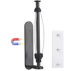 XEEFAN magnetic paper towel holder on fridge door, secure hold for busy kitchens.