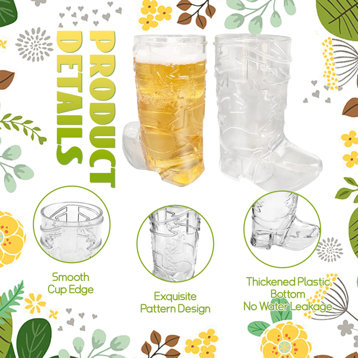 Xeehwb reusable cowgirl party decorations; cute shot glasses for events.