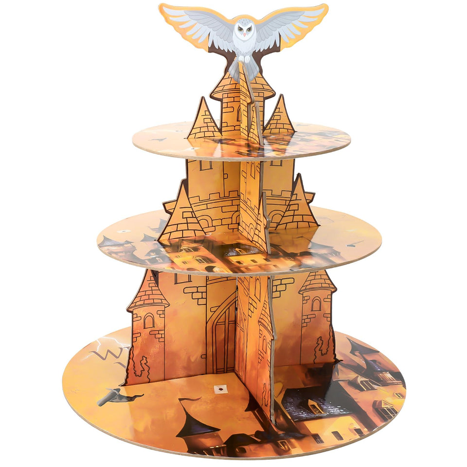XEFINAL wizard cupcake stand top tier vibrant display for birthdays