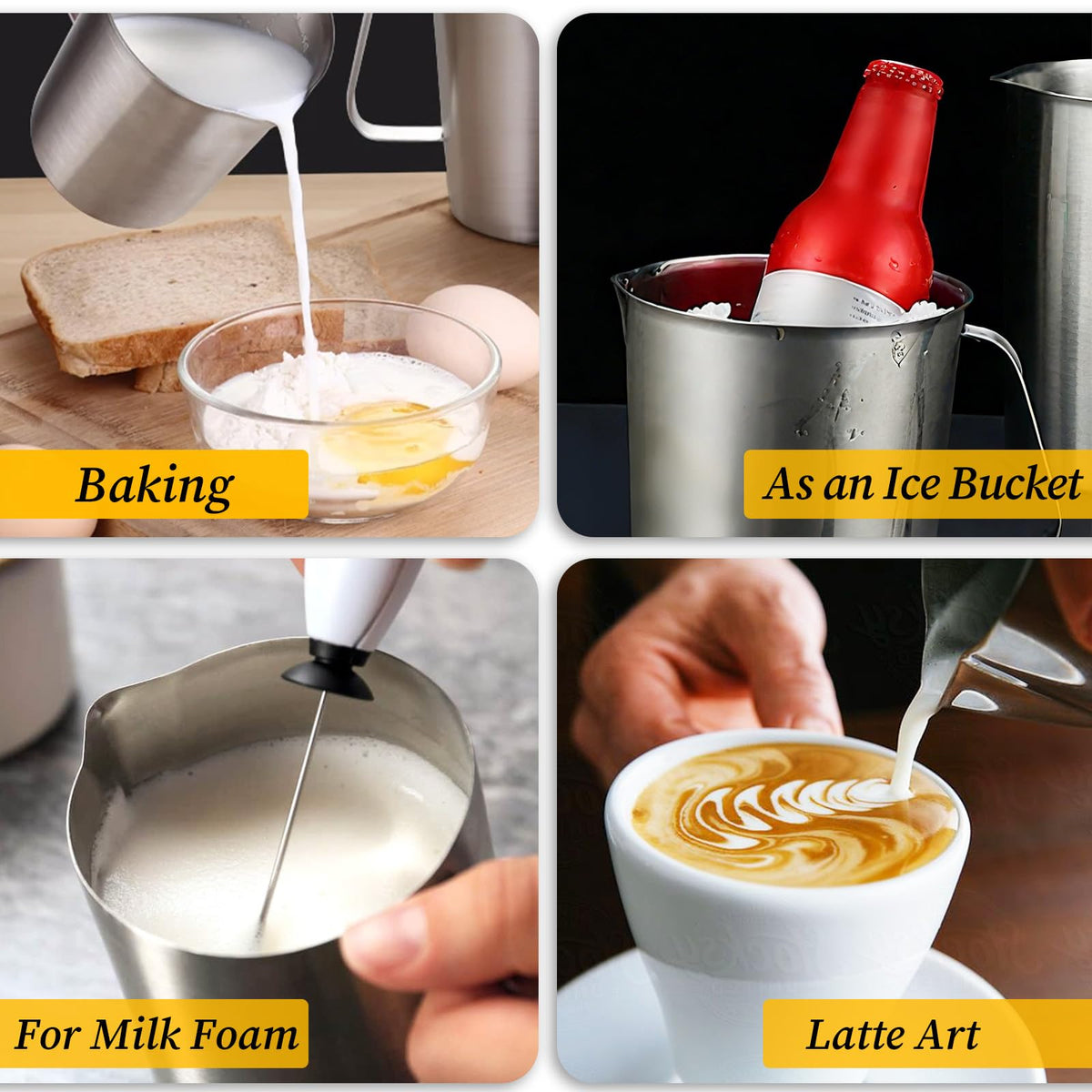 Xelsluthe measuring cup wide mouth for easy filling and cleaning