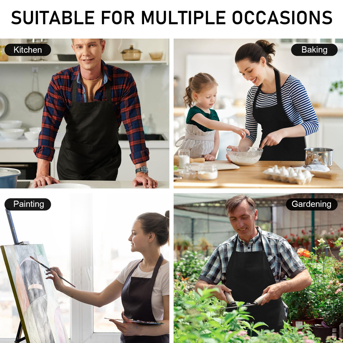 XEMGUE multiuse apron ideal for crafts, cooking, and grilling