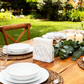 XenMee marble napkin holder presented as a stylish gift option