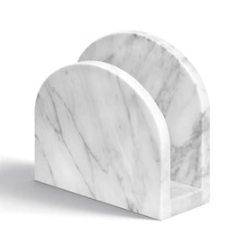 XenMee marble napkin holder on tabletop showing natural veining for elevated table setting