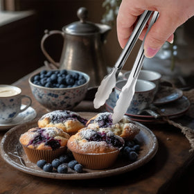 XEVOM five-inch tongs ideal for ice, sugar, and bites