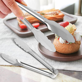 XEVOM 8-pack tongs for indoor and outdoor cooking.