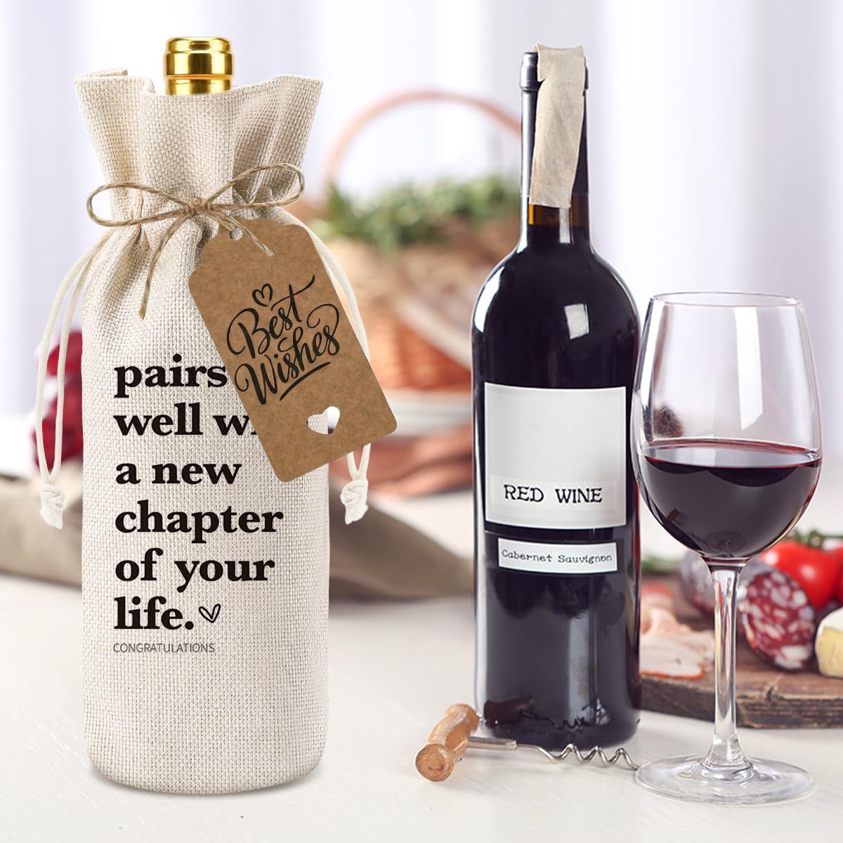 XFW Gift-ready wine bag offers thoughtful presentation for colleagues, friends, or loved ones.