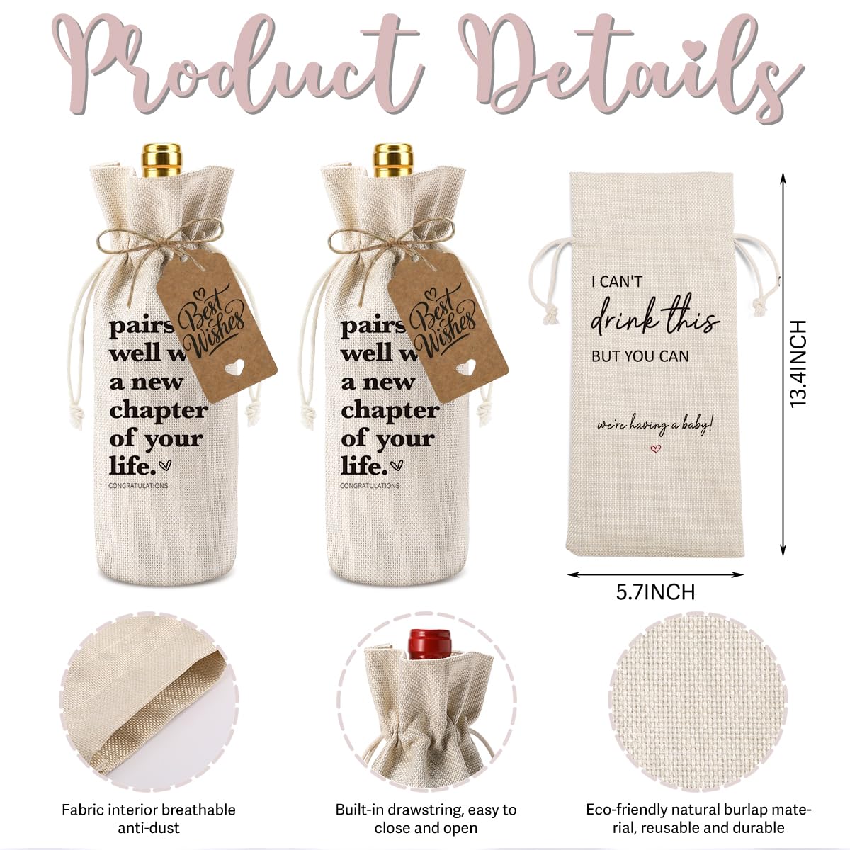 XFW New-Chapter wine bag design highlighting festive message for celebrations and fresh starts.