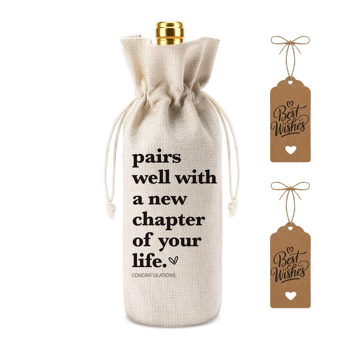 XFW wine bag with drawstring closure for easy gifting and secure bottle presentation.