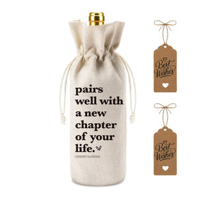 XFW wine bag with drawstring closure for easy gifting and secure bottle presentation.