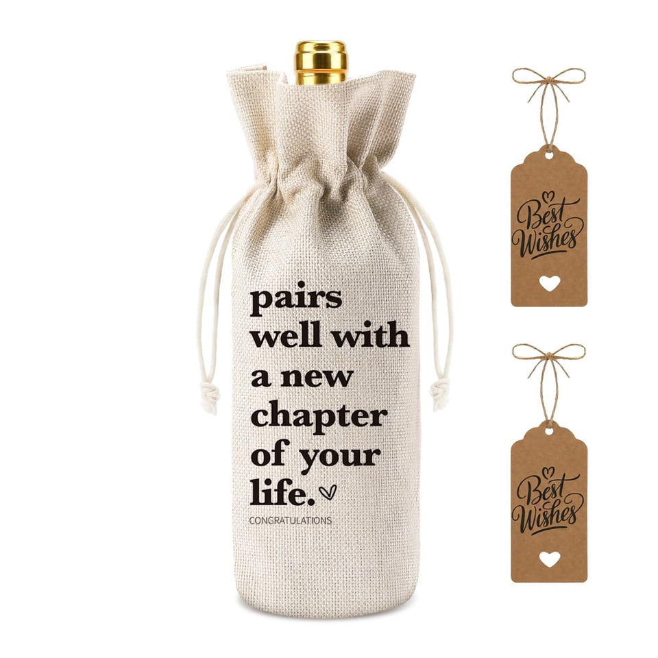 XFW wine bag with drawstring closure for easy gifting and secure bottle presentation.
