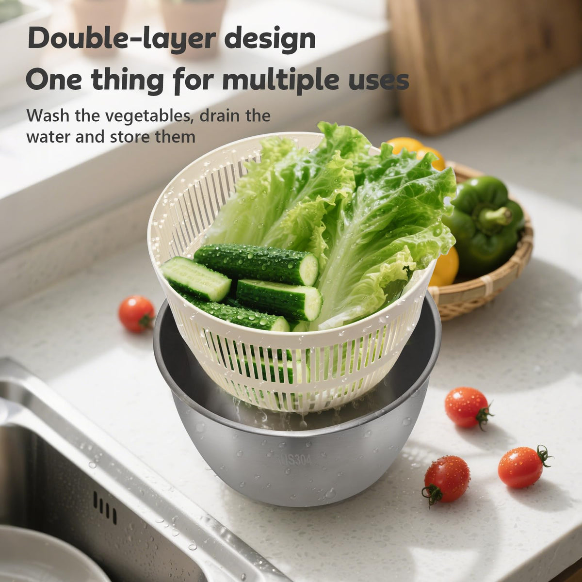 XGDVBVM ergonomic single-handle knob lets you spin with one hand.