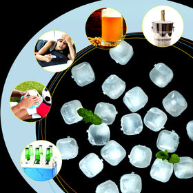 Xgunion reusable ice cubes are easy to wash and reuse after freezing.