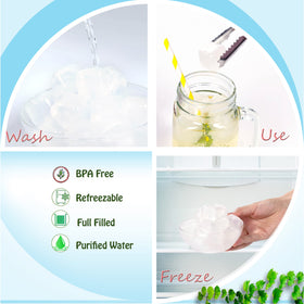 Xgunion ice cubes used as cold compress for minor relief.