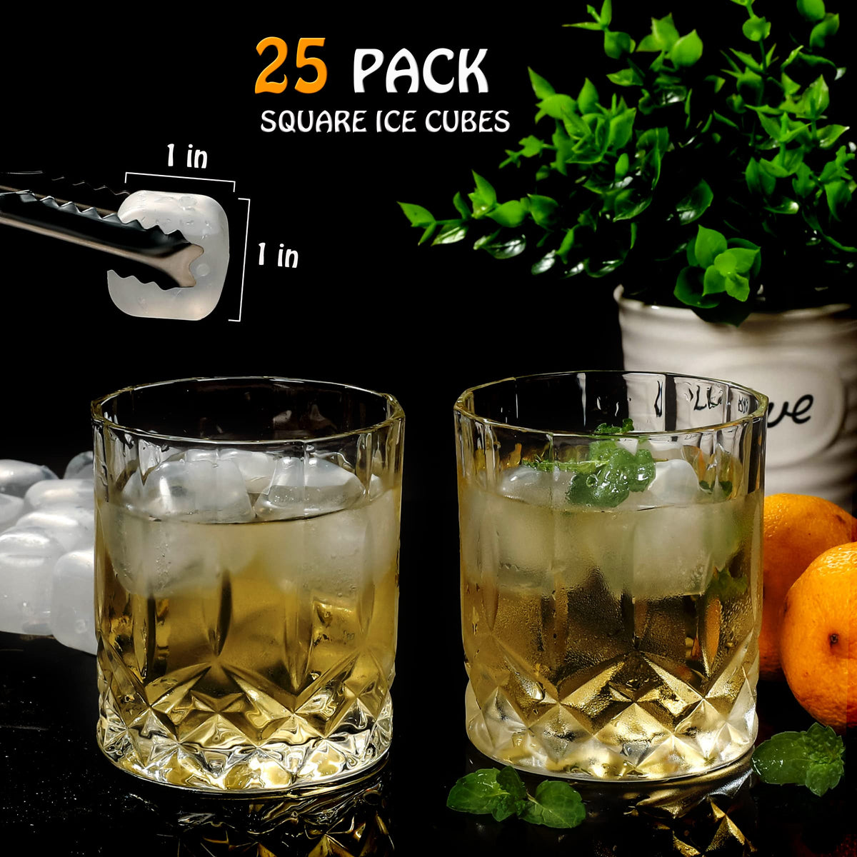 Xgunion ice cubes in a glass chill whiskey or coffee without melting quickly.