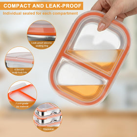 XIANKE silicone sealing rings for tight, odor-free storage between meals.