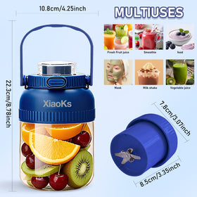 Xiaoks blue blender one-click blend for quick smoothies