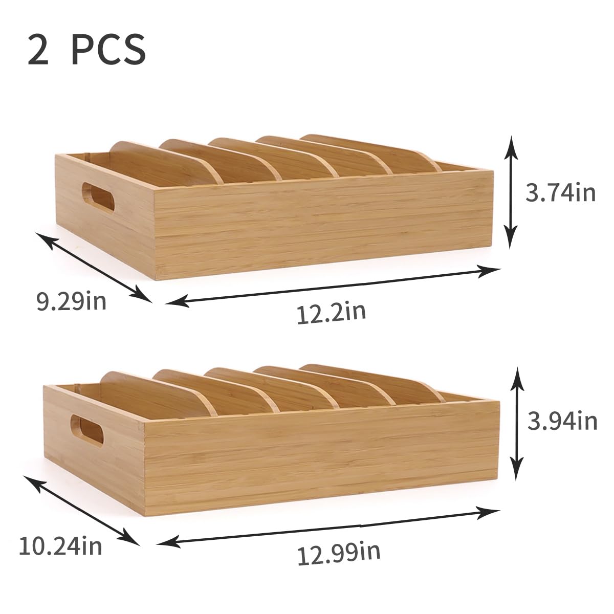 XiaoyuziTF adjustable five-slot dividers for flexible lid and dish storage.